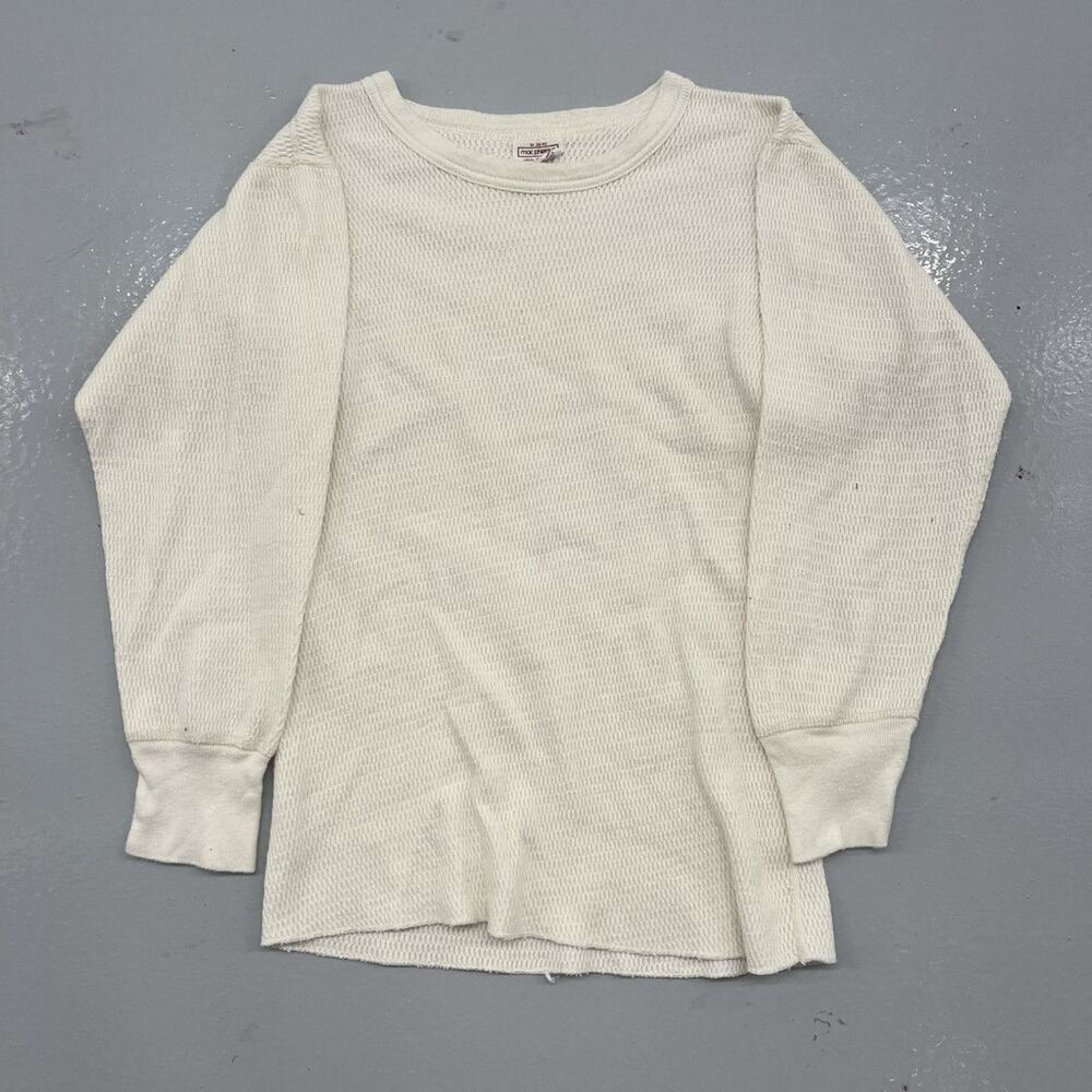Vintage 80s Mac Phergus White Long Sleeve Thermal Shirt